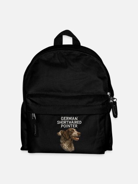 German Shorthaired Pointer - Kinder Rucksack - Schwarz