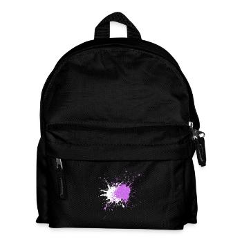 Des éclaboussures de couleur semblables à celles de l’aquarelle - Sac à dos Enfant - noir - Devant