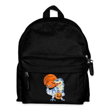 T-Rex Mumie Halloween - Kinder Rucksack - Schwarz - Vorne