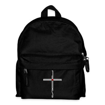 Jésus Croix Cœur Amour Croyants Cadeau - Sac à dos Enfant - noir - Devant