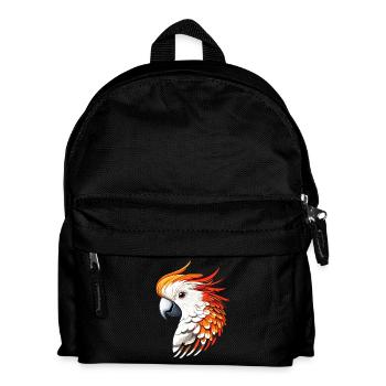 Papagei Ara Sittich Kakadu Liebhaber Papageien - Kinder Rucksack - Schwarz - Vorne