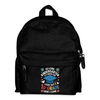 Goodbye Kindergarten Hello First Grade - Kinder Rucksack - Schwarz - Vorne