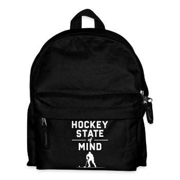 Eishockey SpruchState of Mind Fanartikel - Kinder Rucksack - Schwarz - Vorne