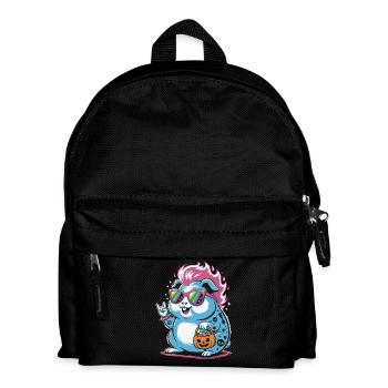 Punk Hamster Guinea Pig Halloween - Kids' Backpack - black - Front