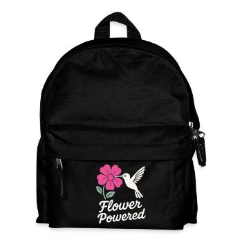 Funny Hummingbird Mem Winziger Vogel Big Energy - Kinder Rucksack - Schwarz - Vorne
