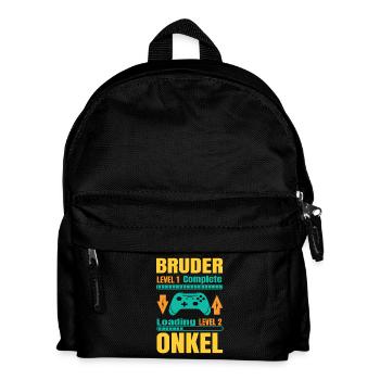 Ich Werde Onkel 2026 Laden Schwangerschaft Geburt - Kinder Rucksack - Schwarz - Vorne