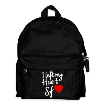 J’ai quitté mon cœur San Francisco Love - Sac à dos Enfant - noir - Devant