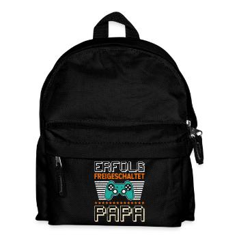 Gambler Dad ACHIEVEMENT UNLOCKED Funny - Kids' Backpack - black - Front