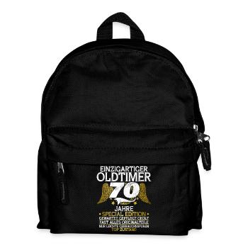 70th Birthday Celebration Fun 70th Anniversary Celebration - Kids' Backpack - black - Front