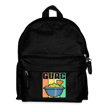 Guac Bowl With Chip Retro Style Humor - Kinder Rucksack - Schwarz - Vorne