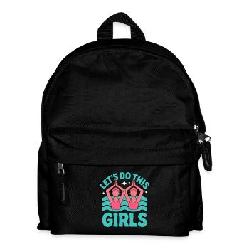 Synchronschwimmen Kunstschwimmen Wassersport - Kinder Rucksack - Schwarz - Vorne