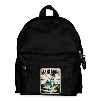 Mahi Mahi Beach Angler Retro - Kids' Backpack - black - Front