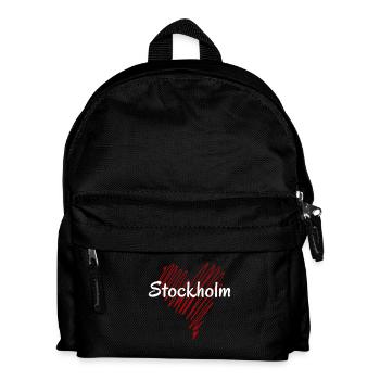 J’adore Stockholm, Stockholm Suède - Sac à dos Enfant - noir - Devant