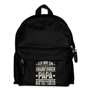 Crane Operator Dad - Kids' Backpack - black - Front