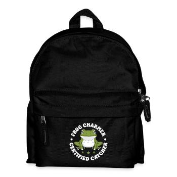 Frog Catcher Charmer Certified Frog - Kinder Rucksack - Schwarz - Vorne