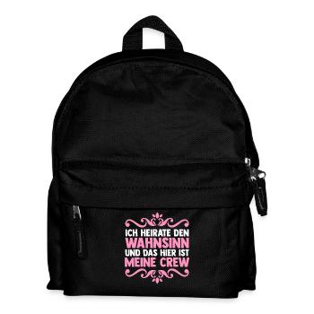 Enterrement de vie de garçon Équipe Mariée Enterrement de vie de jeune fille - Sac à dos Enfant - noir - Devant
