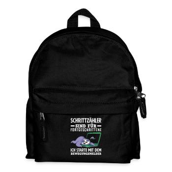 Pedometer? I use the motion detector - Kids' Backpack - black - Front