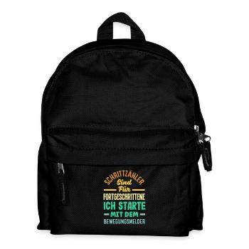 Pedometer? I use the motion detector - Kids' Backpack - black - Front
