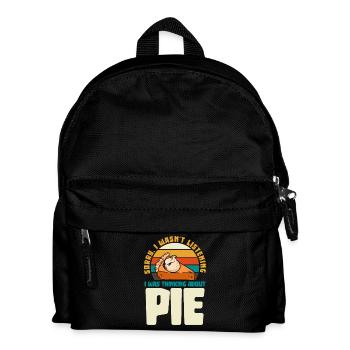 Pie Thinker Meme: I Think of Cake - Kids' Backpack - black - Front