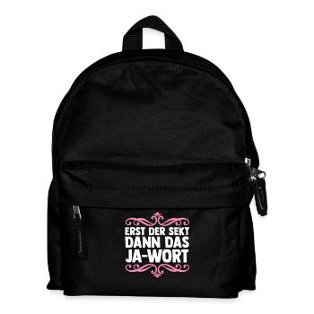 Enterrement de vie de garçon Équipe Mariée Enterrement de vie de jeune fille - Sac à dos Enfant - noir - Devant