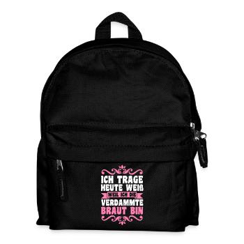 Enterrement de vie de garçon Équipe Mariée Enterrement de vie de jeune fille - Sac à dos Enfant - noir - Devant