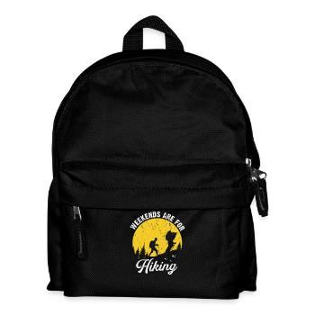 Weekends Are For Hiking Nature Trail Adventure - Kinder Rucksack - Schwarz - Vorne