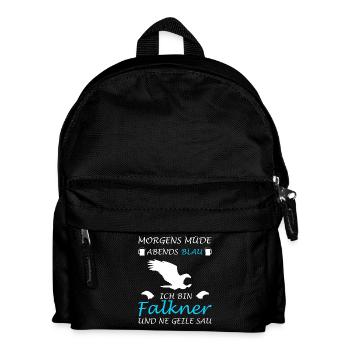 Falconry Falconer Falconer Falconer Falconry Bird of Prey - Kids' Backpack - black - Front