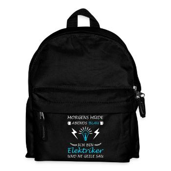 Électricien Maître électronicien Électricien - Sac à dos Enfant - noir - Devant