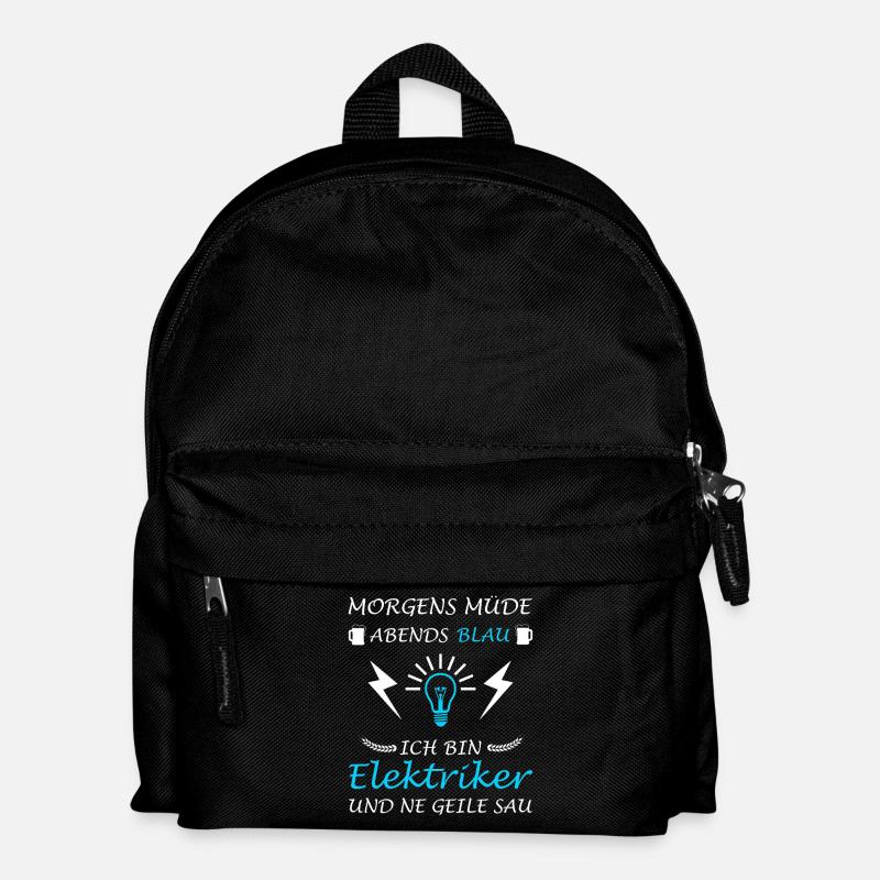 Electrician Master Electronics Technician Electrician - Kids' Backpack - black