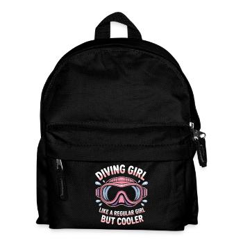Diving Saying Girl Funny Diving Gift - Kids' Backpack - black - Front