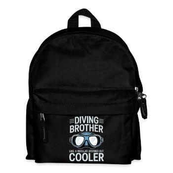 Diving Saying Brother Funny Diving Gift - Kids' Backpack - black - Front