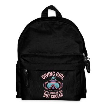 Diving Saying Girl Funny Diving Gift - Kids' Backpack - black - Front