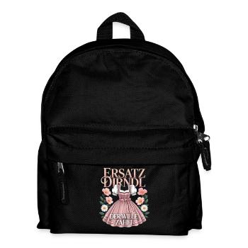 Ersatz Dirndl Der Wille Zählt Fest im Oktober - Kinder Rucksack - Schwarz - Vorne