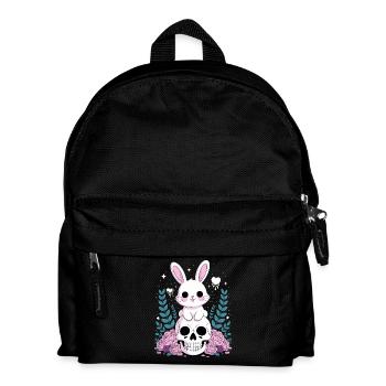 Kawaii Pastel Goth Bunny - Kids' Backpack - black - Front