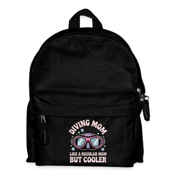 Diving Saying Mom Funny Diving Gift - Kids' Backpack - black - Front