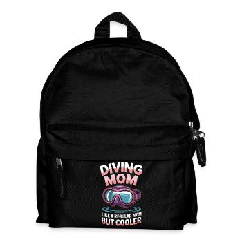 Diving Saying Mom Funny Diving Gift - Kids' Backpack - black - Front