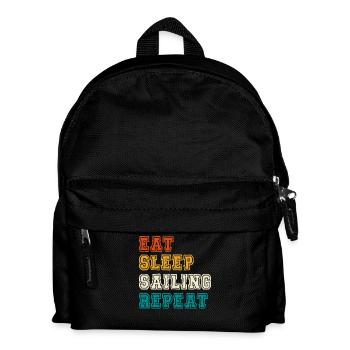 Manger dormir Naviguer Répéter - Sac à dos Enfant - noir - Devant