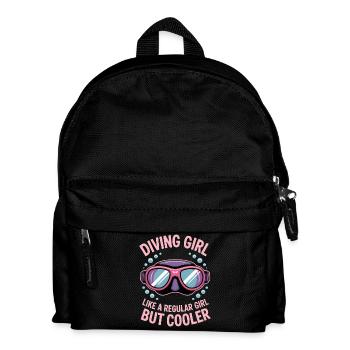 Diving Saying Girl Funny Diving Gift - Kids' Backpack - black - Front