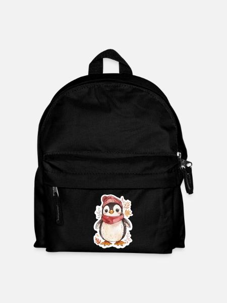 Pinguin - Kinder Rucksack - Schwarz