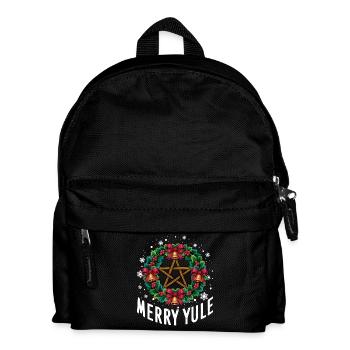 Frohes Julfest Weihnachtszeit Weihnachten - Kinder Rucksack - Schwarz - Vorne