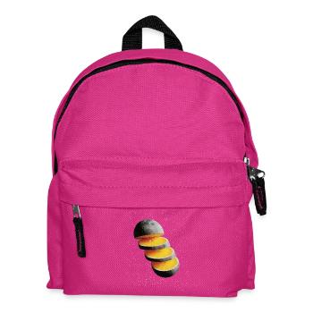Aufgeschnittener Zitronenmond Mond Zitrone - Kinder Rucksack - Fuchsia - Vorne
