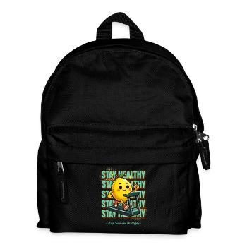 Limonade Lemonade Zitronen Design Stay Healthy - Kinder Rucksack - Schwarz - Vorne