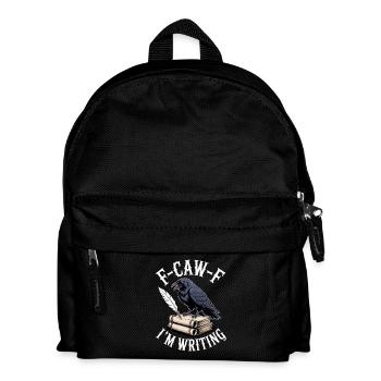Raven quill and scrolls - Kids' Backpack - black - Front
