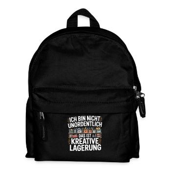 Rangement créatif – Désordre avec style - Sac à dos Enfant - noir - Devant