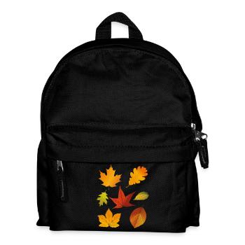 Feuilles d’automne - Sac à dos Enfant - noir - Devant