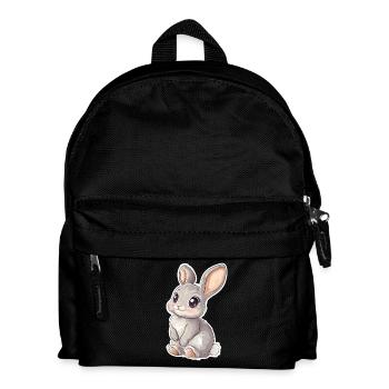 Hase - Kinder Rucksack - Schwarz - Vorne