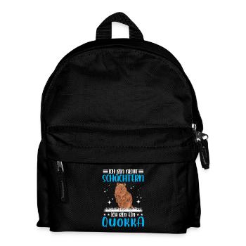 Quokka schüchtern Kurzschwanzkänguru - Kinder Rucksack - Schwarz - Vorne