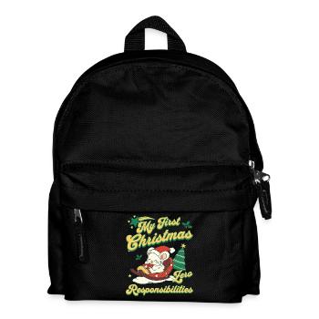 Funny Santa Claus Design for Feast of Love - Kids' Backpack - black - Front
