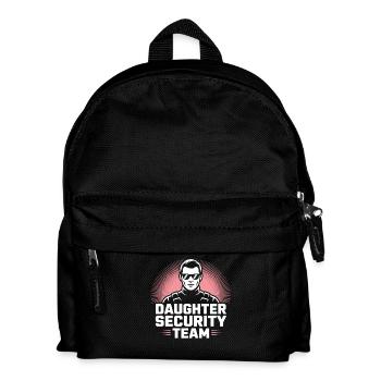 Daughter Security Team – Vater Bodyguard - Kinder Rucksack - Schwarz - Vorne