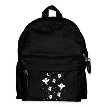 Geister Gespenster Nachthimmel Grusel Halloween - Kinder Rucksack - Schwarz - Vorne